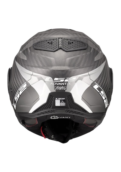 Ls2 Advant X Karbon Horizon Mat Gümüş-gri Çene Açılır Motosiklet Kaskı Mat Gri - Gümüş