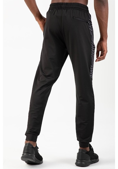 Maraton Sportswear Regular Erkek Ribana Paça Basic Siyah Eşofman Altı 21001 Siyah