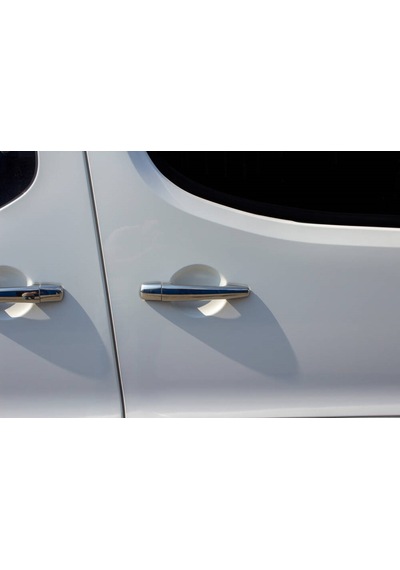 Peugeot Partner Tepee Uyumlu Kapı Kolu 4 Parça 2008-2018 Paslanmaz Krom