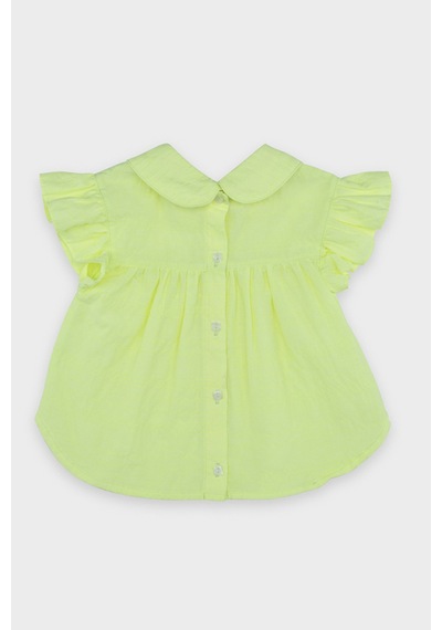 Kız Bebek Aplike Yakalı Sarı Bluz 3886814 2411GB57001