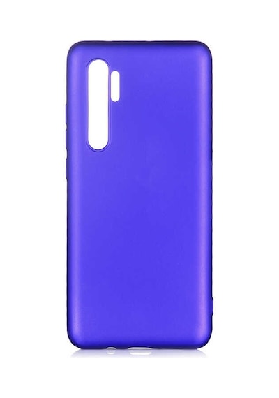 Noktaks - Mi Note 10 Lite Uyumlu - Kılıf Mat Soft Esnek Premier Silikon Kapak - T13719 - Saks Mavi Saks Mavi