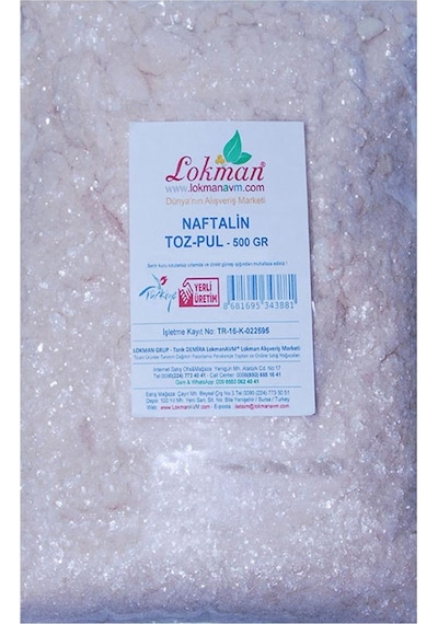 Naftalin Tozu Pul 500 Gr Paket Doğal Saf Çok Renkli