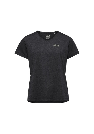 Jack Wolfskin Jack Wolfskın Wıldtraıl T W Kadın Phantom T-shırt A65792-6350 Siyah