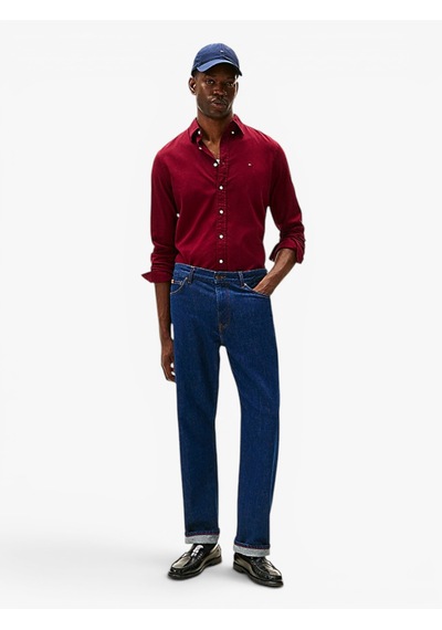 Tommy Hilfiger Flex Flannel Solıd Rf Shırt Erkek Mor Uk Gömlek - Mw0mw40469