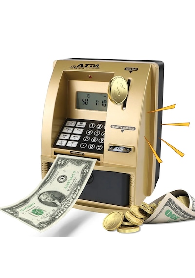 Monozone Şifreli Kumbara Atm Şekilli Eğitici Hesap Makinesi Sesli