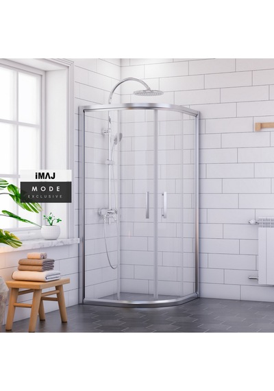 İmaj Banyo Mode Oval Duşakabin Krom