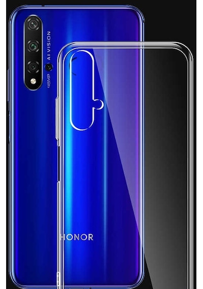 Huawei Nova 5t Şeffaf Kılıf Yumuşak İnce Tasarımlı Kapak Süper