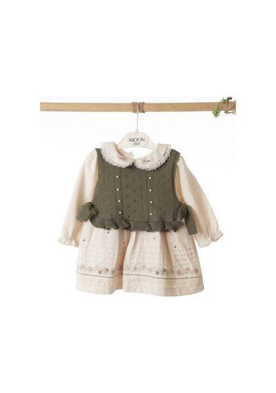Xo Kids Kız Çocuk Elbise 9-24 Ay 52142 Haki