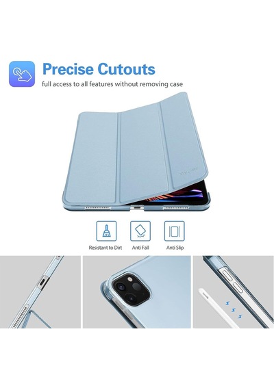 Apple Uyumlu iPad Pro 4. Nesil M2 2022 11 Inç Tablet Flip Smart Standlı Akıllı Kılıf Smart Cover Kılıf