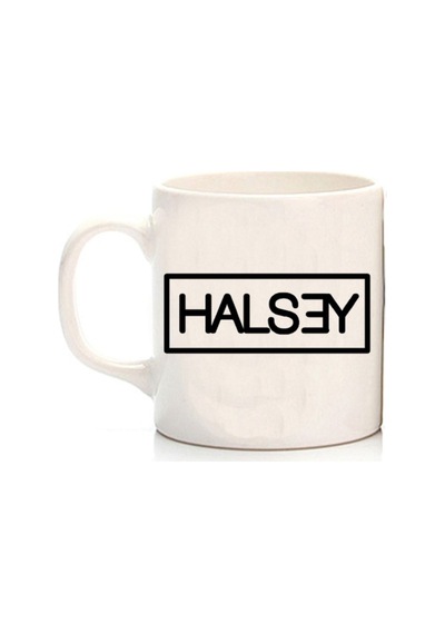 Halsey Iki Tarafı Baskılı Kupa Bardak Çok Renkli