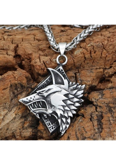 Kurt Fenrir Odin Iskandinav Geri & Freki Zincirli 316l Çelik Erke Çok Renkli