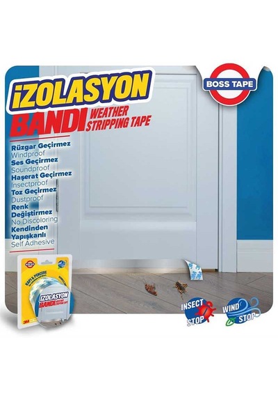 Kapı Pencere Izolasyon Bandı/3m/rüzgar Soğuk Toz Haşerat Geçirmez 35 Mm X 2,5 Mt. 60 MM