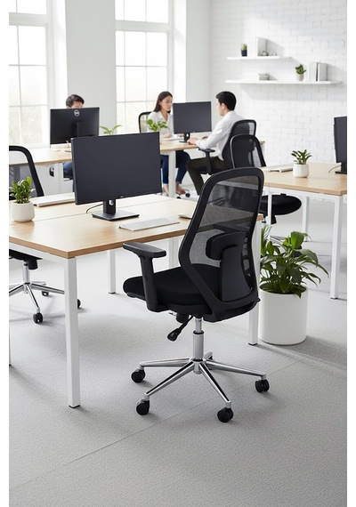 Ofisbazaar Dali Fileli Çalışma Koltuğu Ergonomik Şef Ve Toplantı Koltuğu Siyah Fileli Siyah Ofisbazaar Dali Fileli Çalışma Koltuğu Ergonomik Şef Ve Toplantı Koltuğu Siyah Fileli Siyah