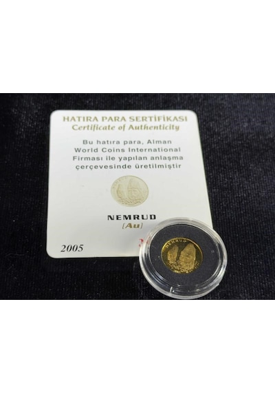 Darphane 2003 Nemrud Altın Hatıra Sikkesi Proof Baskı 24 Ayar Sertifikalı