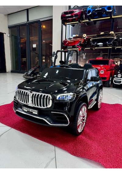 Poyraz Akülü Bmw Suv 12 Volt Akülü Araba 0-7 Yaş Siyah