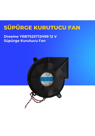 Dreame Yrb7525t12h99 12 V Süpürge Kurutucu Fan