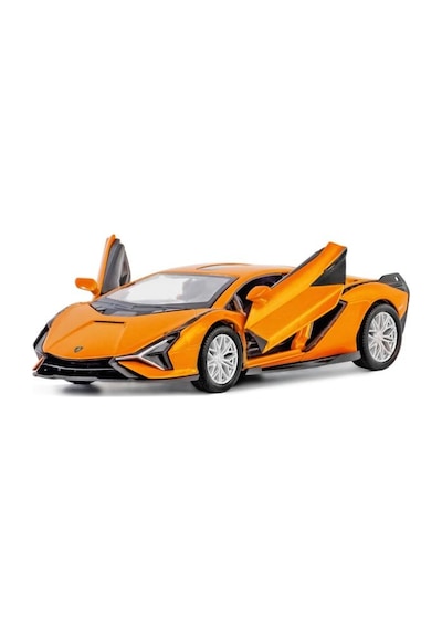 Kinsmart Lamborghini Sian 1:36 Ölçek Diecast Model Araba Turuncu