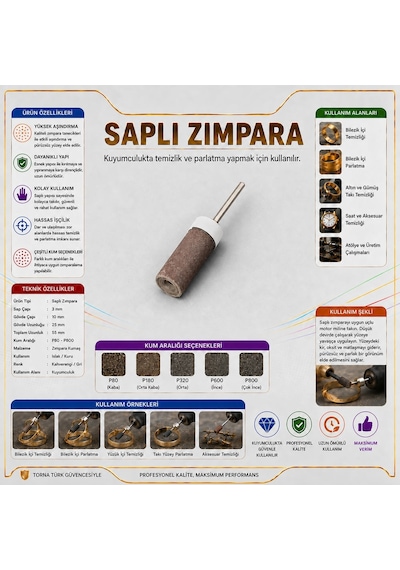 Zımpara Saplı Zımpara Fırça & Yüzey İşleme 200