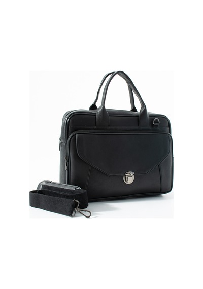 Nahitatyana Hakiki Deri Laptop Ve Evrak Çantası Geniş Çok Gözlü Siyah - 883478712 Siyah