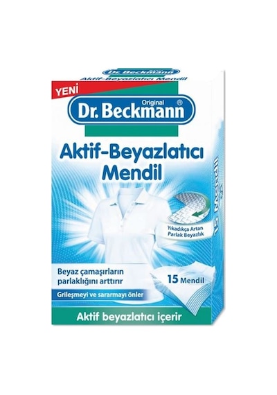 Dr. Beckmann Aktif Beyazlatıcı Mendil 15'li