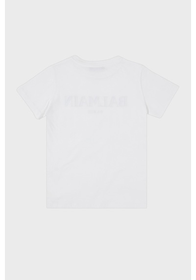 Balmain Çocuk T Shirt 6m8721 Mx030 100 Beyaz