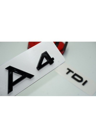 Dk Tuning Audi A4 Tdi Parlak Siyah Abs Bagaj Yazı Logo Arma