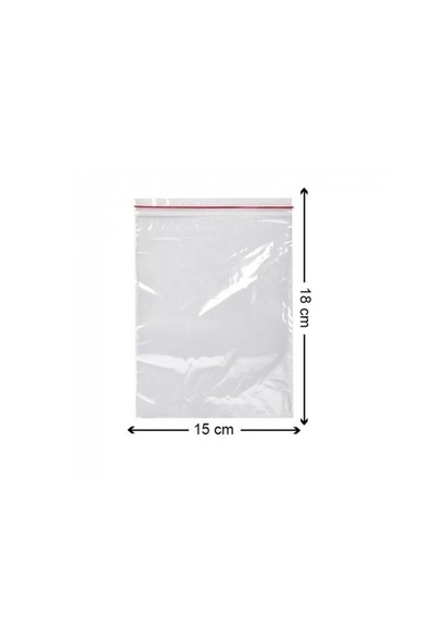 Kilitli Torba 15x18 Cm 600'lü Kilitli Buzdolabı Poşeti Şeffaf Naylon Torba Kilitli Saklama Poşeti