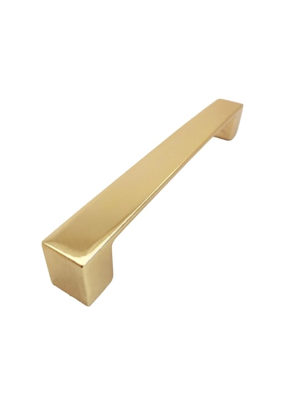 Bihter Düz Kulp 128 Mm Altın Mutfak Kulpu Çekmece Dolap Kapak Kulbu Metal Mobilya Dolabı Kulpları