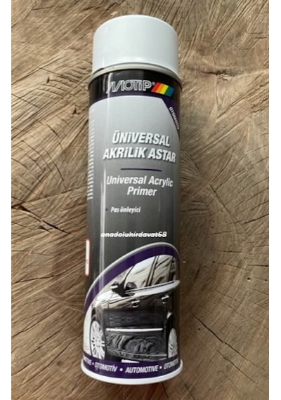 Motip Gri Sprey Astar Metal Yüzey Astarı Pas Önleyici Astar 500ml