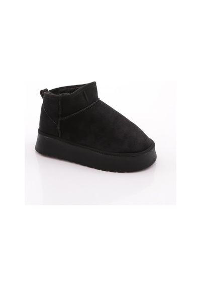 Dgn Cozy Kadın Ugg Bot Siyah