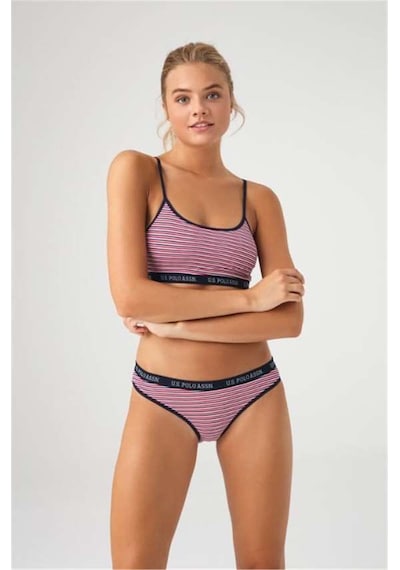 U.S. Polo Assn. U.s Polo Assn. 66250 Kadın Büstiyer Slip Takım-lacivert Lacivert
