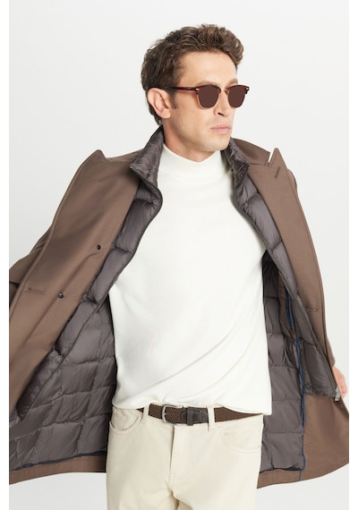 Altınyıldız Classıcs Erkek Vızon Standart Fit Normal Kesim Geniş Kırlangıç Yaka Yan Cepli Kaban VIZON Altınyıldız Classıcs Erkek Vızon Standart Fit Normal Kesim Geniş Kırlangıç Yaka Yan Cepli Kaban VIZON