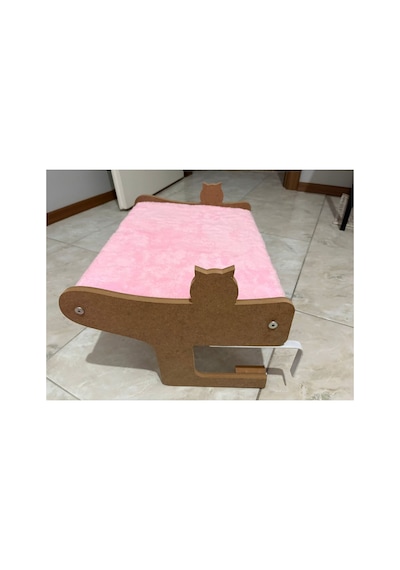 Mobilya Dostu-yer Kaplamaz-kedi Yatağı Askılı Model Pembe