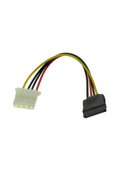 30 cm 4 pin molex dişi to 15 pin dişi sata power kablo