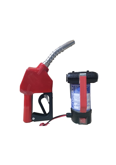 24 Volt Mazot Aktarma Pompası & Otomatik Akaryakıt Tabancası Seti
