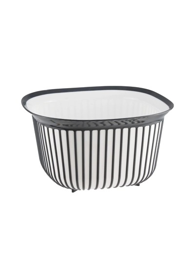 Linea Kare Çizgi Desenli Kase 4 Lt Royaleks-bnm-3712