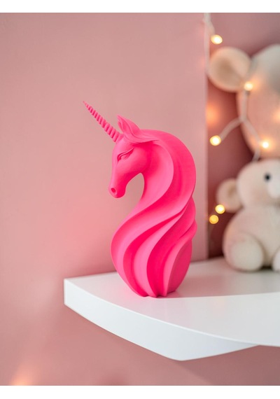 Pembe Unicorn Tek Boynuzlu At Biblo 24 Cm Dekoratif Masaüstü Heykeli -