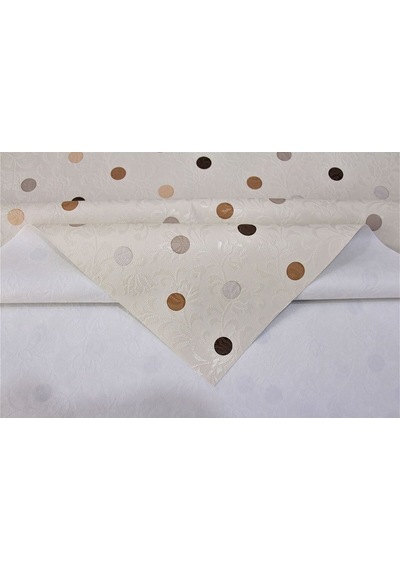 Astarlı Silinebilir Pvc Muşamba Masa Örtüsü 514puanlı - 1035-3a Kahve