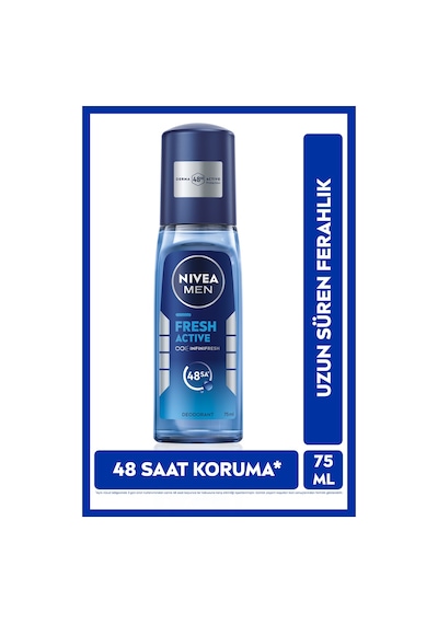 Men Fresh Active Erkek Deodorant Pump Sprey 75 Ml