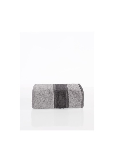 %100 Cotton Saç Havlusu Maura 70x140 Cm Açık Gri