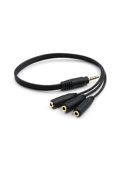 Kulaklık Mikrofon Çoklayıcı 3 Port 3.5Mm 4300P Splitter Swıtch Dö