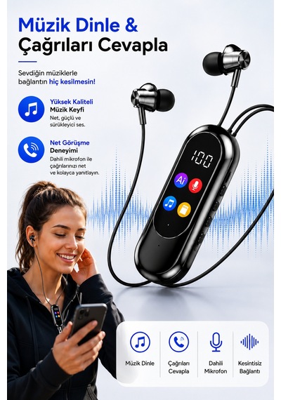 Sprange Bluetooth 5.4 Kulaklık 120 Saat Pil Ömrü Hi-fi Ses Tf Kart Destekli Type-c Şarj Srt14r