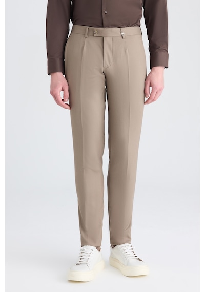 D's Damat Ds Damat Slim Fit Vizon Kumaş Pantolon 5hf03jb10321m V01