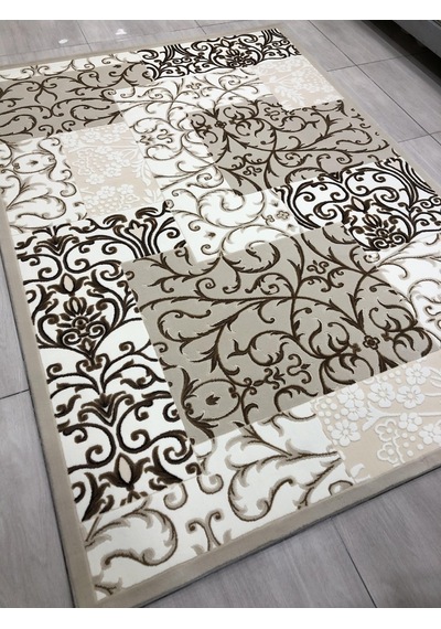 Flora Halı Elit 0129 A Bej Kemik 165X230 Krem 4 M2 Halı !