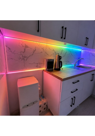 Köşe Led Profil Kanal Alüminyum 1mt. Sıva Üstü Eloksallı 18x18mm Opak Şeffaf Pleksi Kapaklı Yan Kapak Tutucu Şerit Aydınlatma 8987 86223079