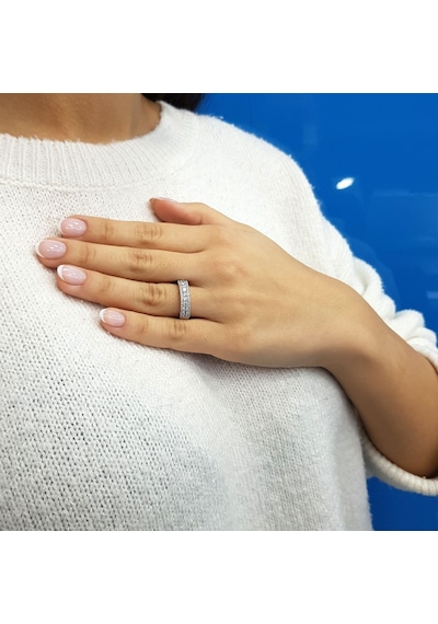 Lova 0,61 Karat Pırlanta Yarımtur Yüzük - 1040176