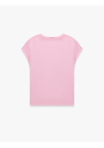 Koton Slim Fit Bisiklet Yaka Kısa Kollu Spor Tişört Pembe 6sak10340nk Gül