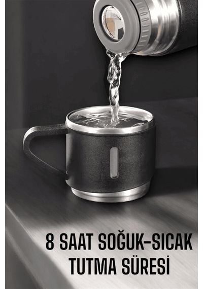 Termos Seti 500 Ml Basınçlı Taşınabilir Günlük Kullanım Çok Renkli