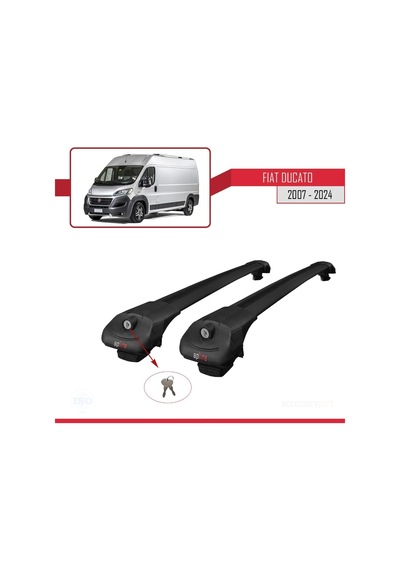 Fiat Ducato 2007 Ve Sonrası İle Uyumlu Ace-1 Ara Atkı Tavan Barı Siyah
