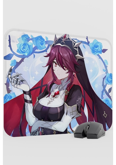 Rosaria Genshin Impact Anime Oyuncu V4 - 48x40 Xl Gaming Mouse Pad Fare Altlığı